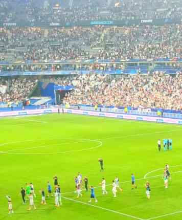 Les lycéens au Stade de France