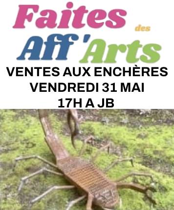 Vente aux enchères des sculptures des lycéens